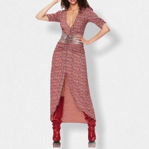 AFRM Suki Floral Print Ruched Maxi Dress, XL